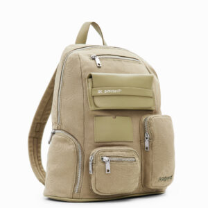 L canvas pockets backpack