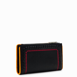 L embroidered wallet