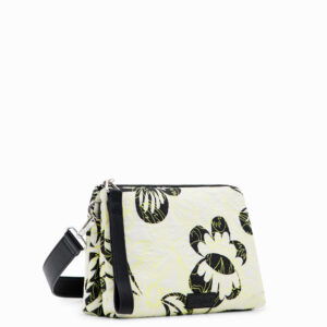 Embroidered floral crossbody bag